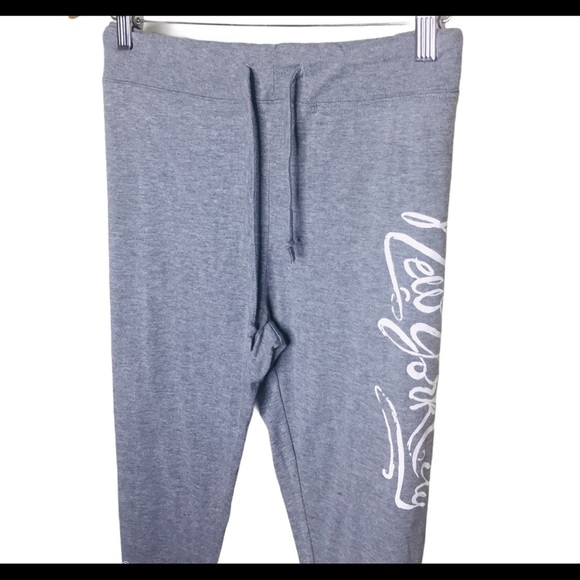 PIMA Tee New York Print Jogger Pants With Drawstring Waistband Grey Size Large - Picture 8 of 12